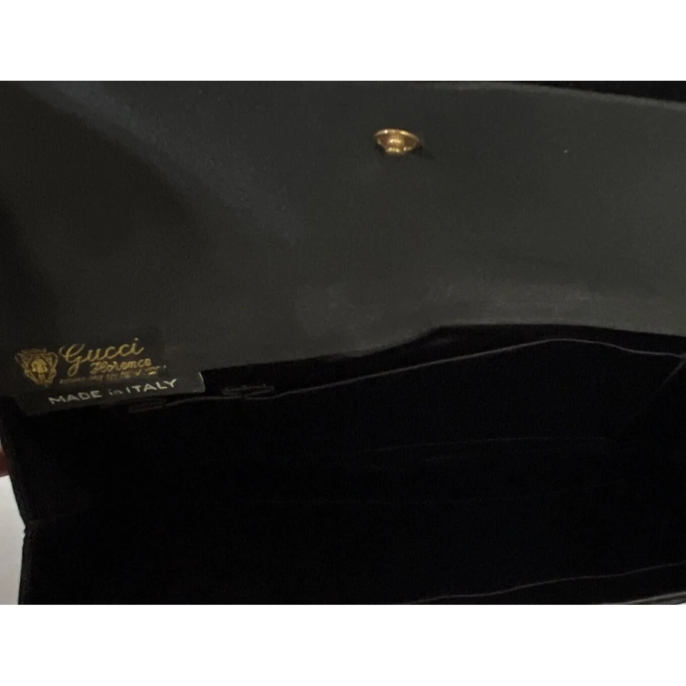 1950's G. Gucci silk & velvet clutch