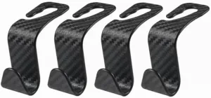 4 Pack Car Back Seat Headrest Hooks for Toyota Tundra 2007-2021, Bling Rhinestones Crystal Hooks for Purse Coats Umbrellas Grocery Bags Handbag Car Decorations,F