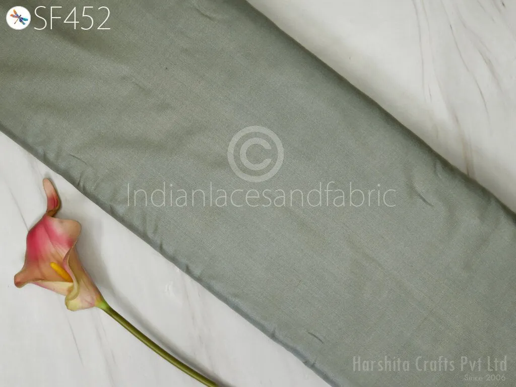 60gsm Iridescent Grey Gold Indian Pure Silk Fabric by the yard Soft Silk Curtains Scarf Costumes Apparels Wedding Evening Dresses Dolls