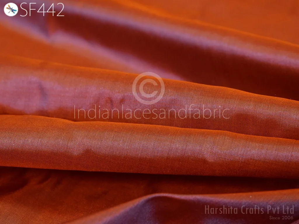 60gsm Iridescent Indian Silk Fabric by the yard Pure Mulberry Silk Scarf Costume Apparel Wedding Evening Dresses Lamp Shades Wall Covering