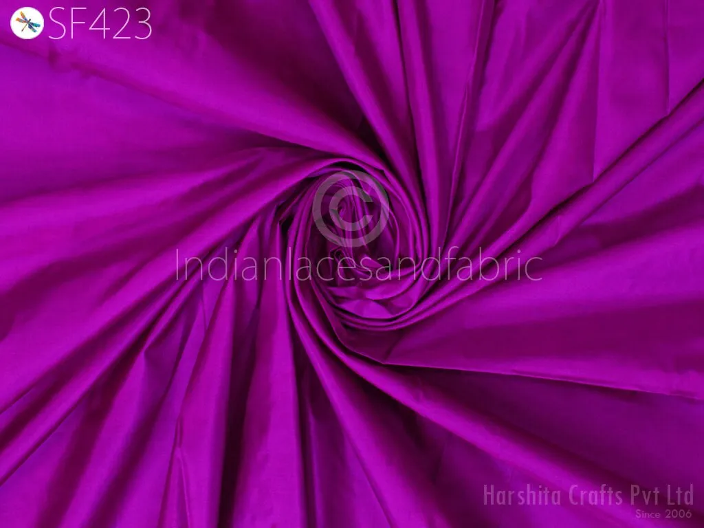 60gsm Pure Plain Silk by the Yard Fabric Indian Wedding Dress Bridesmaids Party Costume Pillowcases Cushion Covers Drapery Home Decor Dolls
