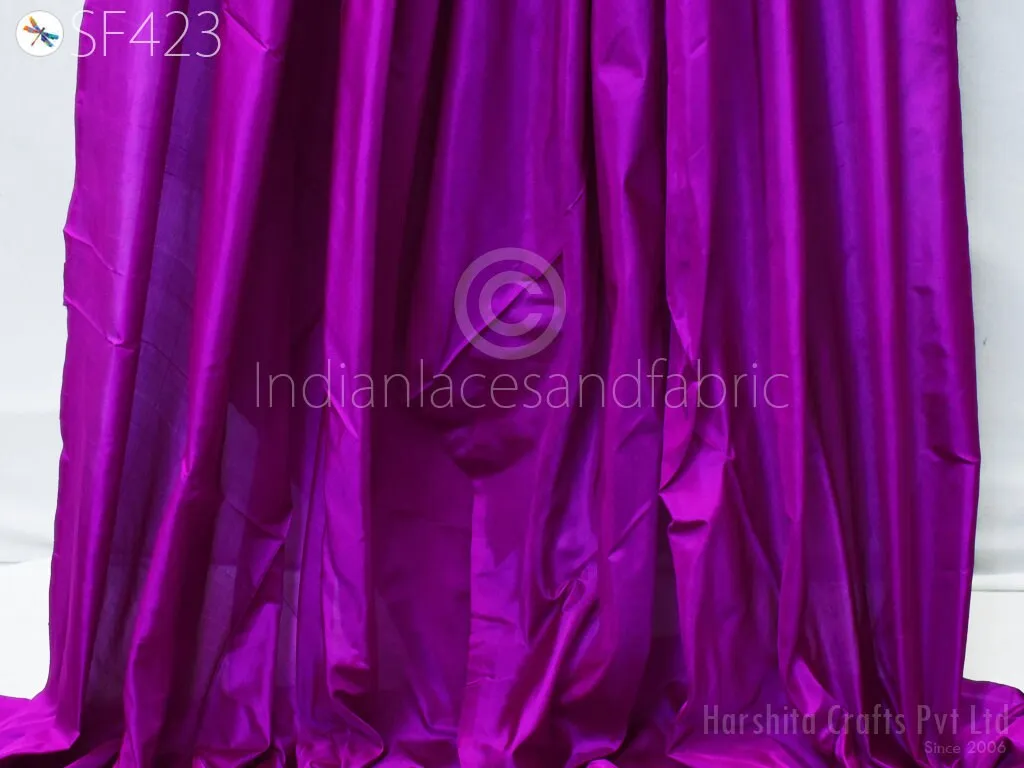 60gsm Pure Plain Silk by the Yard Fabric Indian Wedding Dress Bridesmaids Party Costume Pillowcases Cushion Covers Drapery Home Decor Dolls