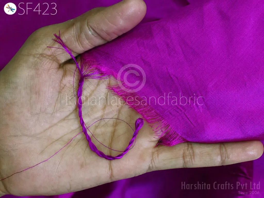 60gsm Pure Plain Silk by the Yard Fabric Indian Wedding Dress Bridesmaids Party Costume Pillowcases Cushion Covers Drapery Home Decor Dolls