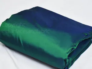 80 gsm Iridescent Green Blue Indian Pure Silk Fabric by the yard Soft Silk Curtains Scarves Costume Apparel Wedding Evening Dresses Dolls