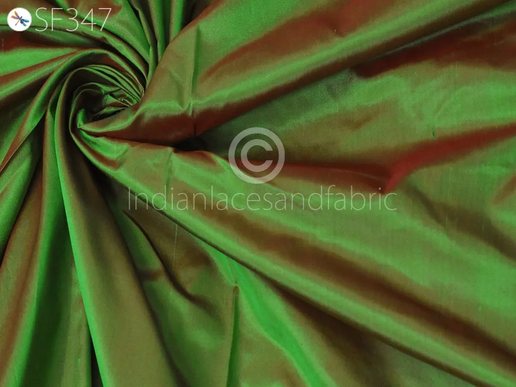 80 gsm Iridescent Indian Silk Fabric by the yard Pure Mulberry Silk Scarf Costume Apparel Wedding Evening Dresses Lamp Shades Wall Covering