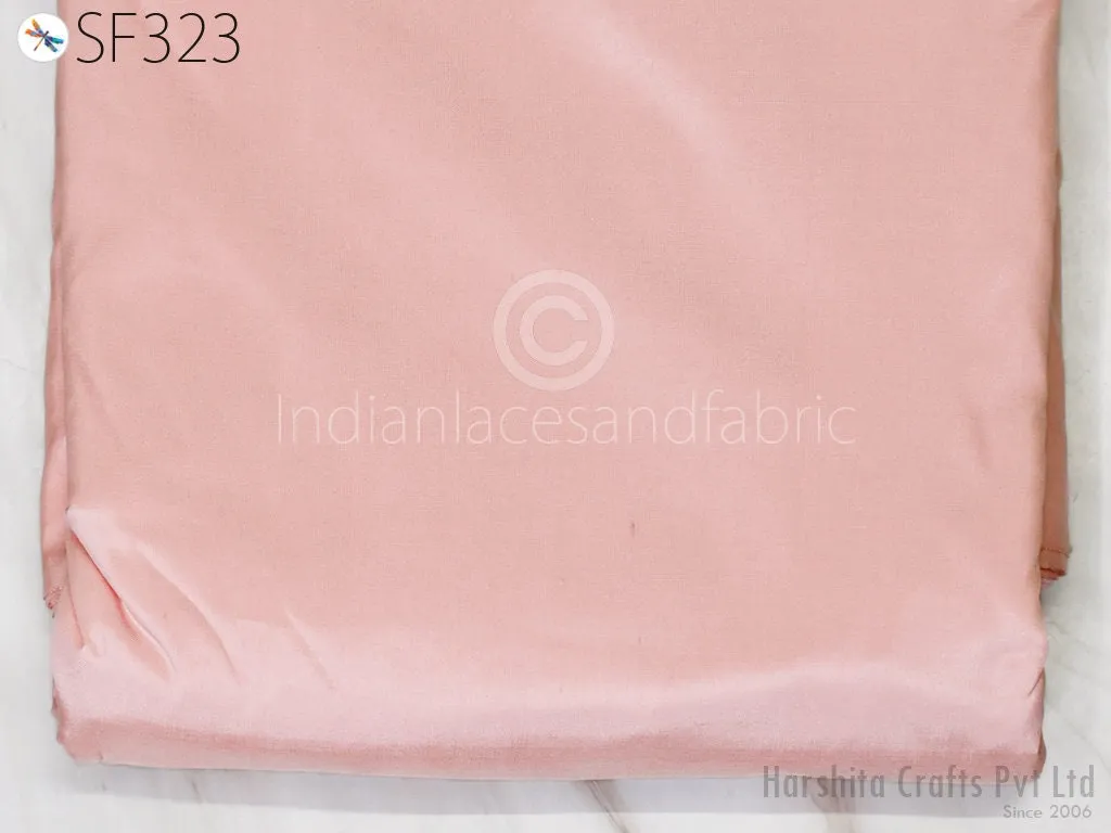 80 gsm Salmon Pink Indian Pure Silk Fabric by the yard Mulberry Silk Home decor Curtains Scarf Costume Apparel Wedding Evening Dresses Dolls