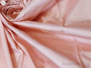 80 gsm Salmon Pink Indian Pure Silk Fabric by the yard Mulberry Silk Home decor Curtains Scarf Costume Apparel Wedding Evening Dresses Dolls