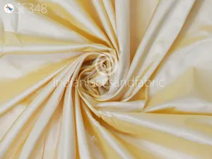 80gsm Cream Color Soft Pure Plain Silk Fabric by the yard Indian Wedding Dress Bridesmaids Costumes Party Dress Pillows Cushions Drapery