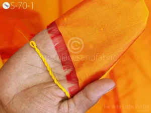 80gsm Indian Burnt Orange Soft Pure Plain Silk Fabric by the yard Wedding Dress Bridesmaids Party Dress Pillows Cushion Covers Drapery