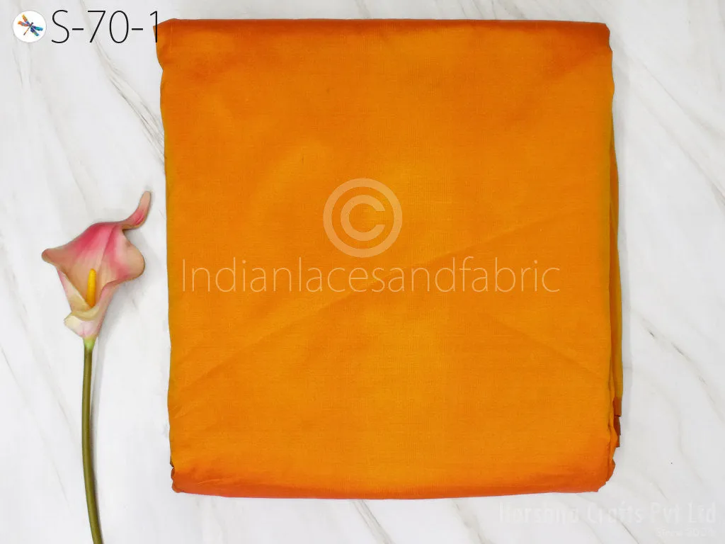 80gsm Indian Burnt Orange Soft Pure Plain Silk Fabric by the yard Wedding Dress Bridesmaids Party Dress Pillows Cushion Covers Drapery