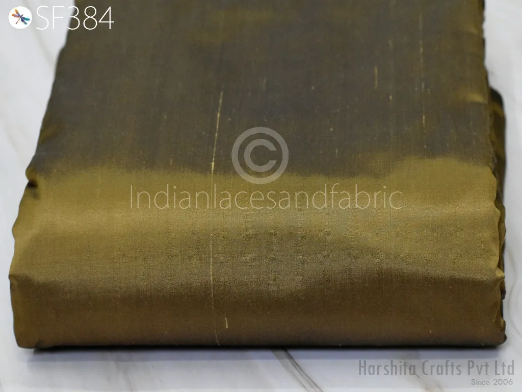 80gsm Indian Pure Silk Fabric by the yard Iridescent Tan Black Soft Silk Curtains Scarf Costume Apparels Wedding Evening Dresses Pillowcase