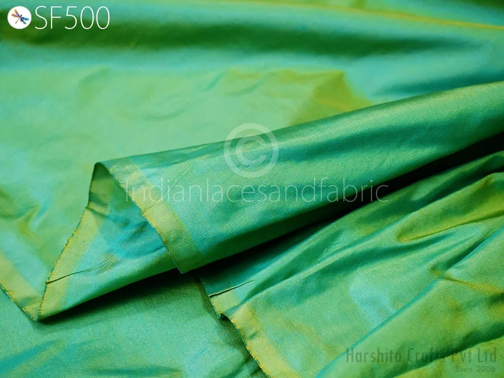 80gsm Iridescent Indian Pure Silk Fabric by the yard Mulberry Silk Home decor Curtains Scarf Costume Apparel Wedding Evening Dresses Dolls