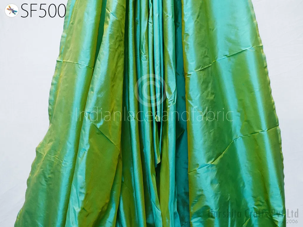 80gsm Iridescent Indian Pure Silk Fabric by the yard Mulberry Silk Home decor Curtains Scarf Costume Apparel Wedding Evening Dresses Dolls