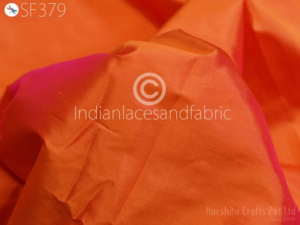 80gsm Iridescent Indian Silk Fabric by the yard Pure Mulberry Silk Scarf Costume Apparel Wedding Evening Dresses Lamp Shades Wall Covering