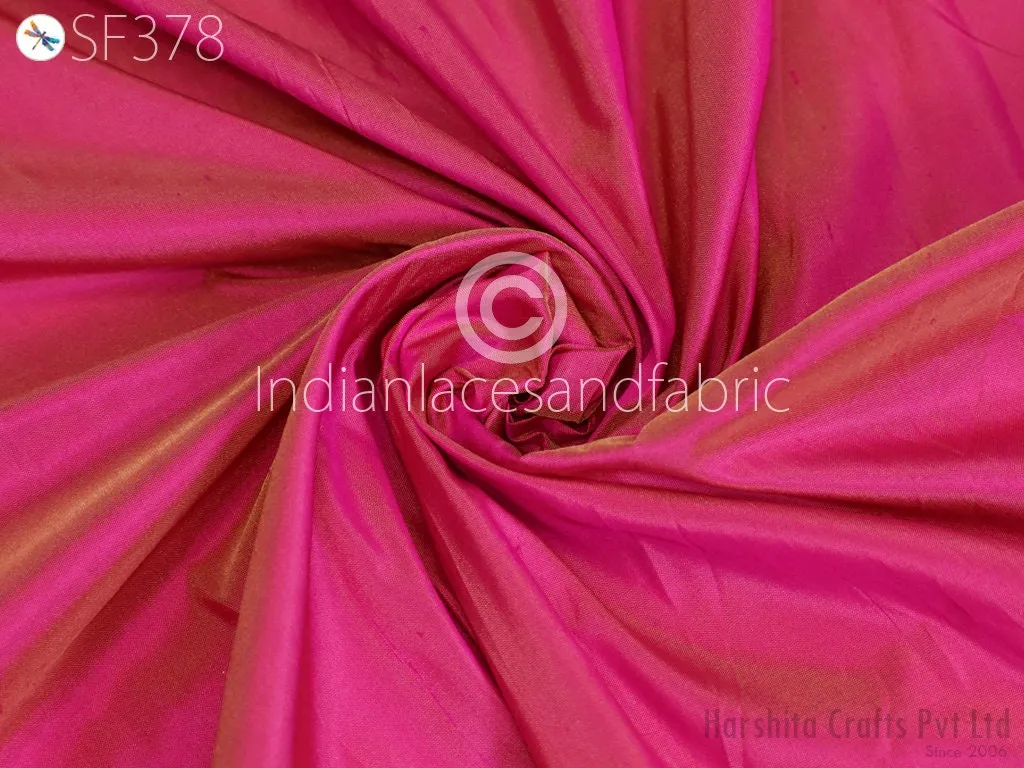 80gsm Iridescent Indian Silk Fabric by the yard Pure Mulberry Silk Scarf Costume Apparel Wedding Evening Dresses Lamp Shades Wall Covering