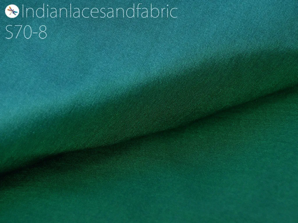 80gsm Iridescent Indian Silk Fabric by the yard Pure Mulberry Silk Scarf Costume Apparel Wedding Evening Dresses Lamp Shades Wall Covering
