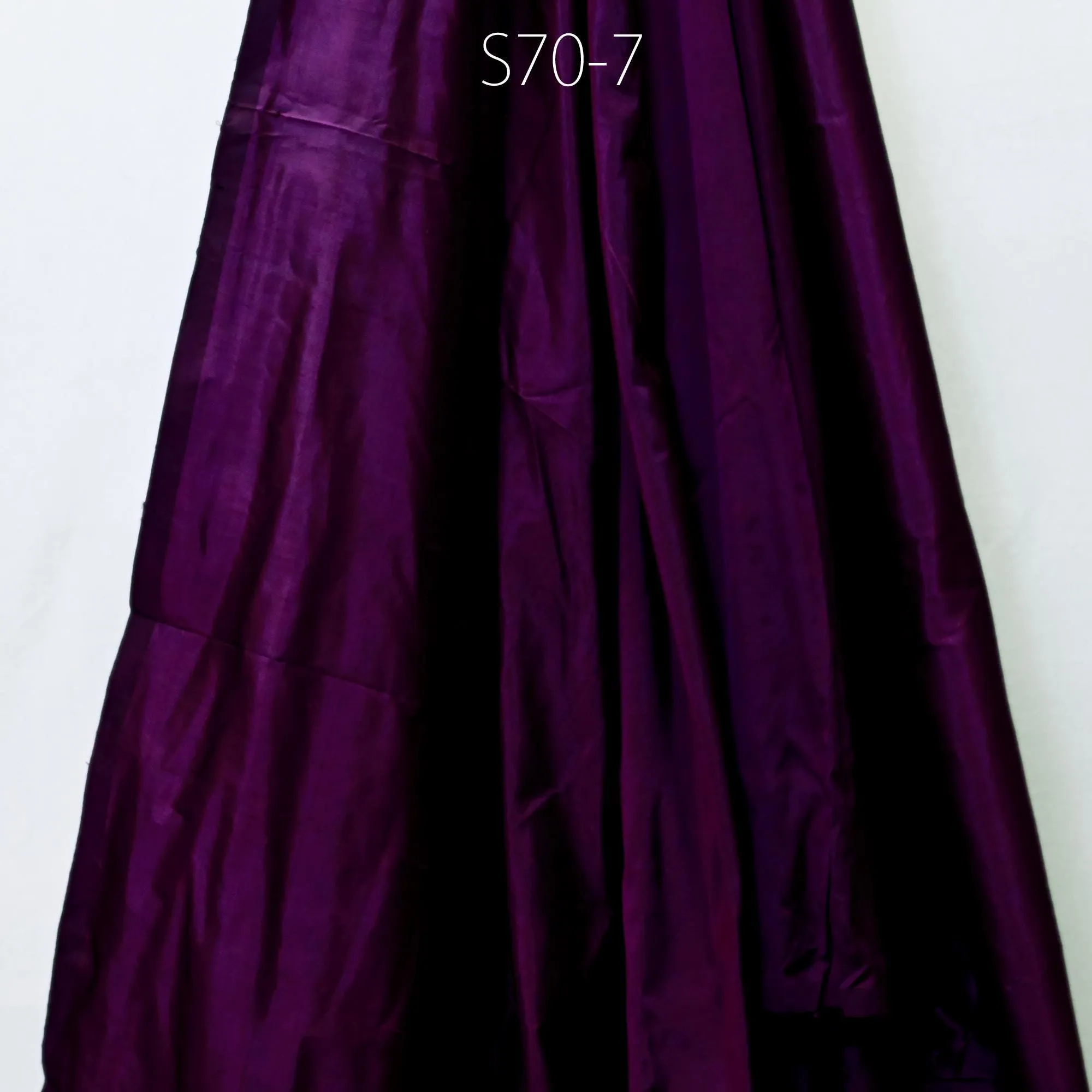 80gsm Iridescent Violet Black Indian Pure Silk Fabric by the yard Soft Silk Curtains Scarf Costume Apparels Wedding Evening Dresses Dolls