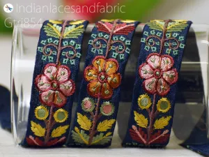 9 Yard Indian Embroidered 25 mm Fabric Trim Gift Wrapping Ribbons Sari Embellishment Sewing DIY Crafting Border Embroidery Lace Home Decor