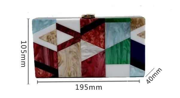 Acrylic Evening Bag Box Bag Clutch