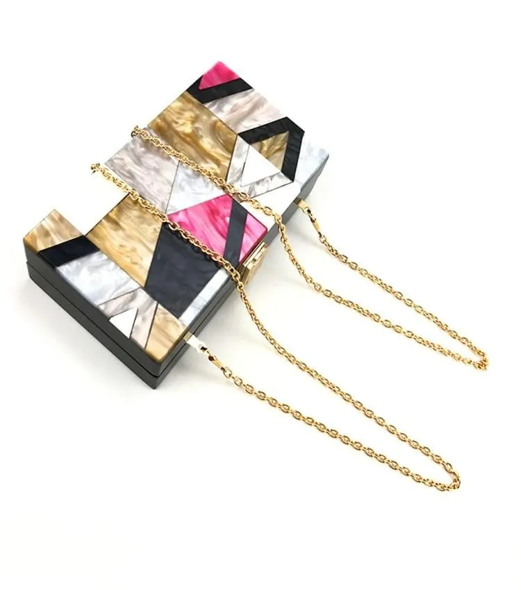 Acrylic Evening Bag Box Bag Clutch