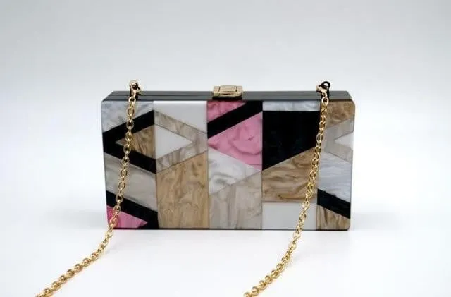Acrylic Evening Bag Box Bag Clutch