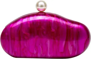 Acrylic Pearl Clutch Purses for Women Trendy Acrylic Evening Handbag Y2k Crossbody Purse Evening Clutch for Wedding Party