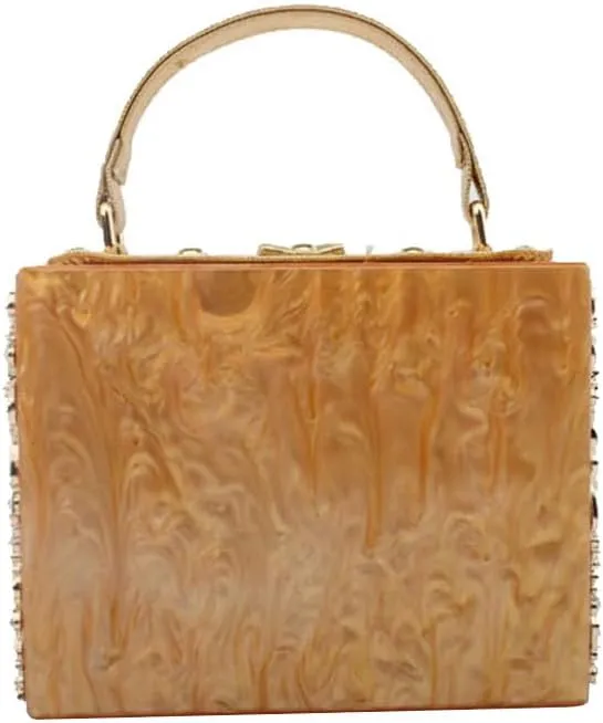 Acrylic Purse Clutch Bags Perspex Carved Bag Evening Handbags for Women Crystal Crossbody Shoulder Purse Wedding