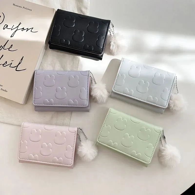 Adorable Rabbit Wallet 🐰✨ Cute Compact Coin Purse for Girls 🎀
