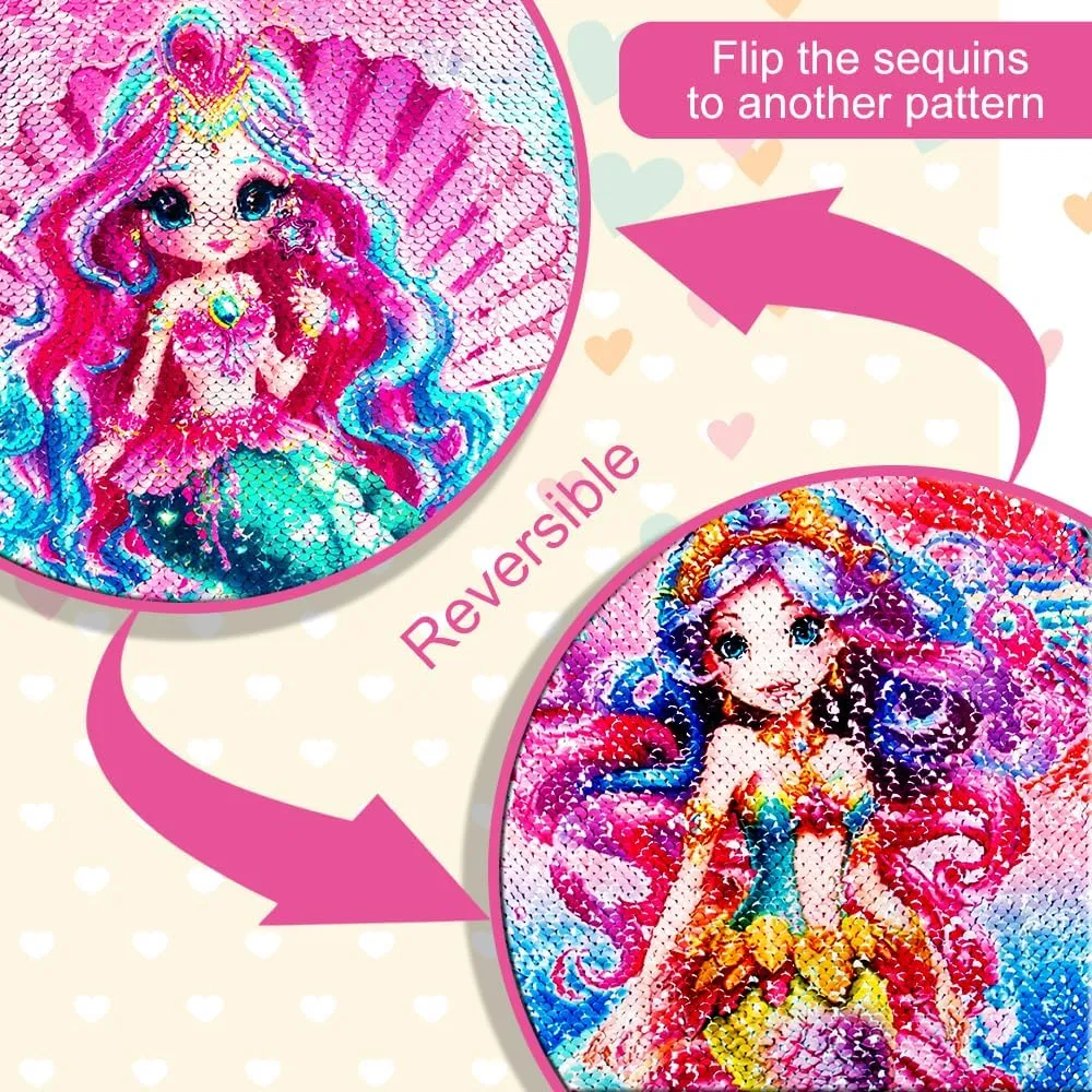 AGSDON 3PCS Backpacks for Kids, 16" Little Kid Preschool School Bookbag and Lunch Box - Unicorn/Mermaid/Flamingo/Dinosaur