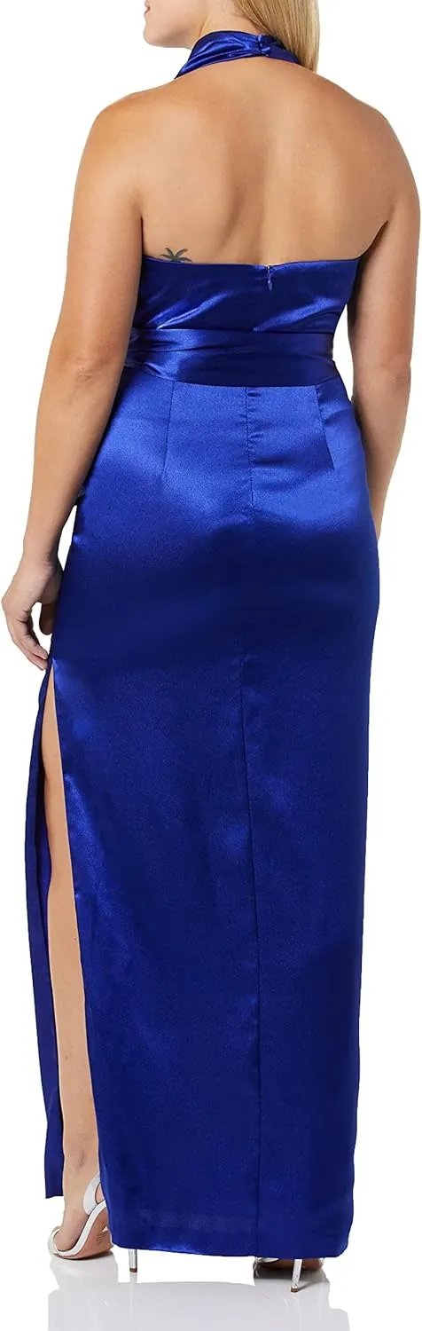 Aidan Mattox Women's Cowl Neck Column Gown