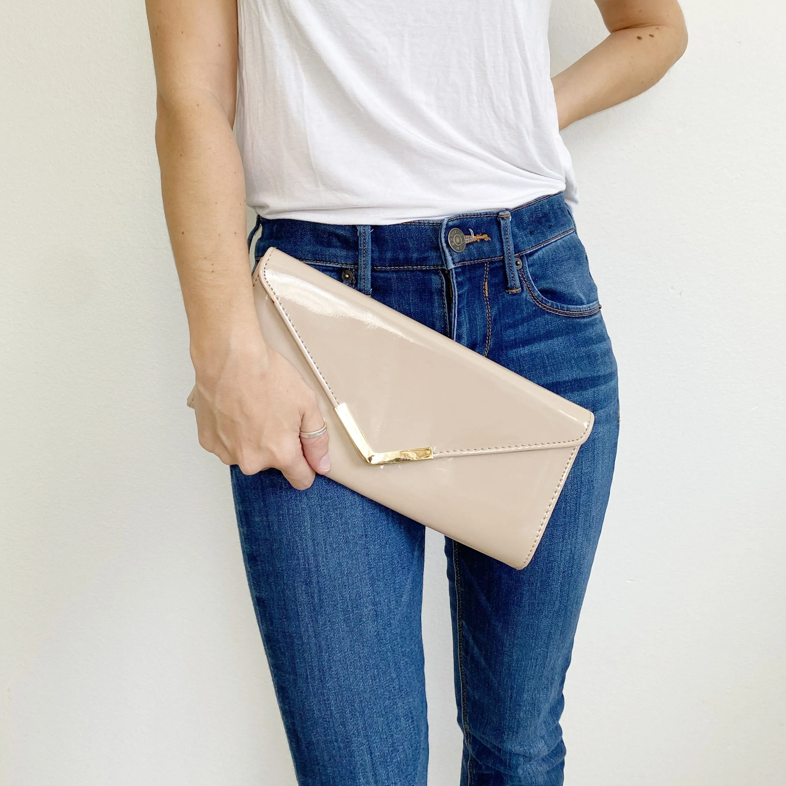 ALDO Patent Leather Formal Clutch