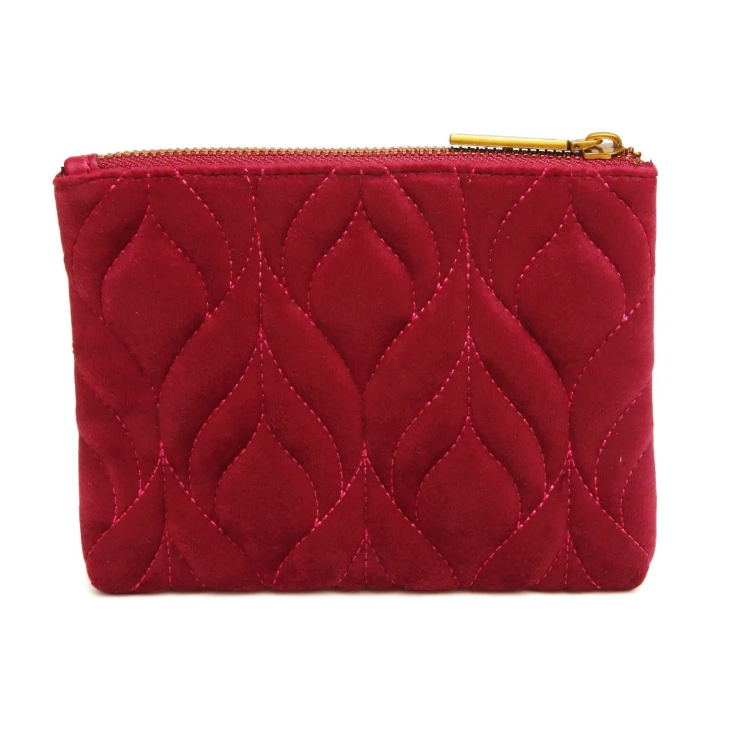 Alice Wheeler Fig Velvet Pouch