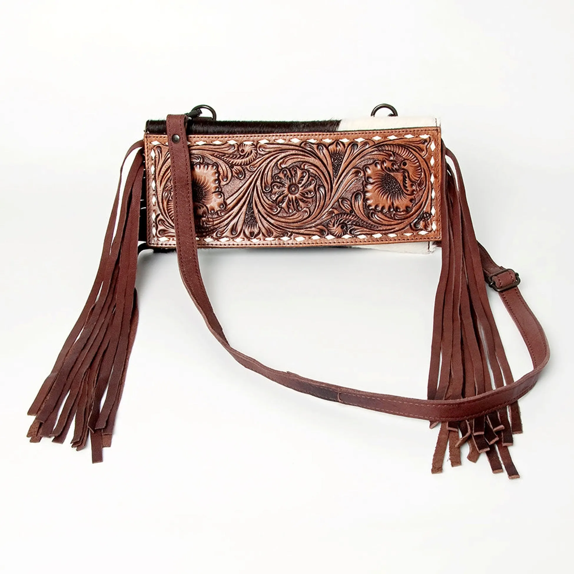 American Darling Hair On Genuine Western Leather Bag Wallet