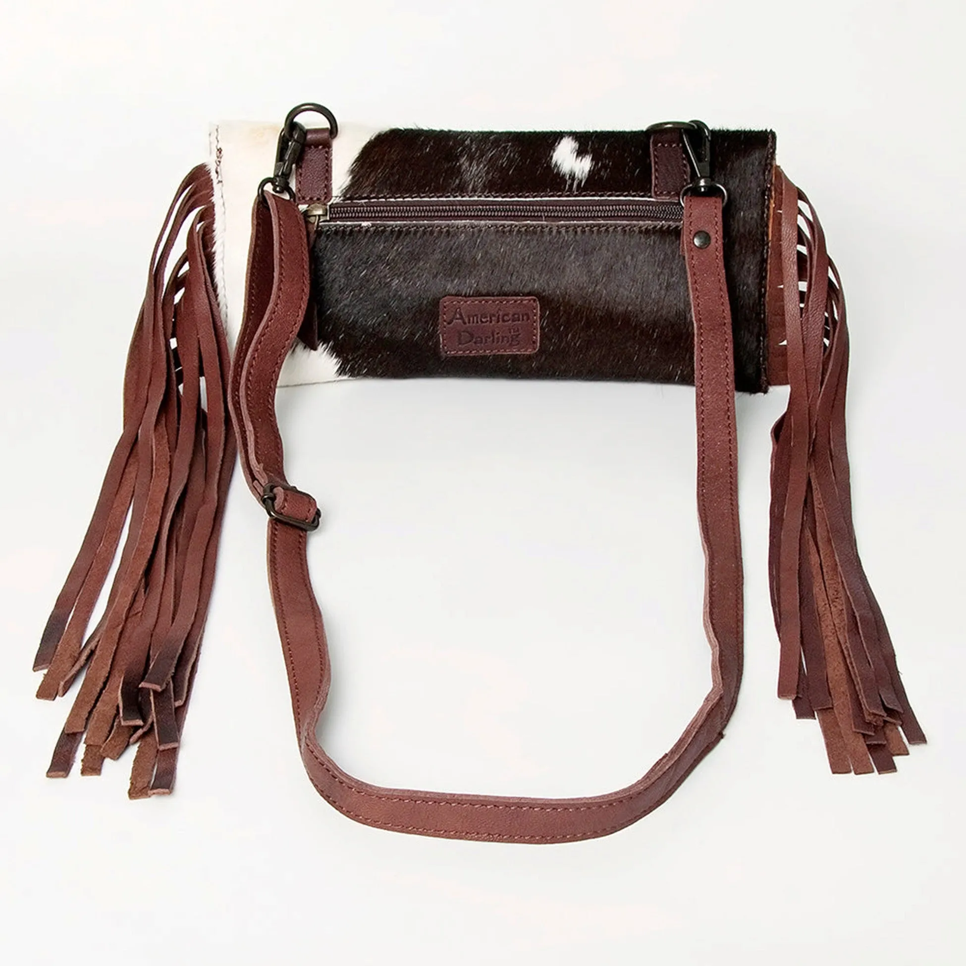 American Darling Hair On Genuine Western Leather Bag Wallet