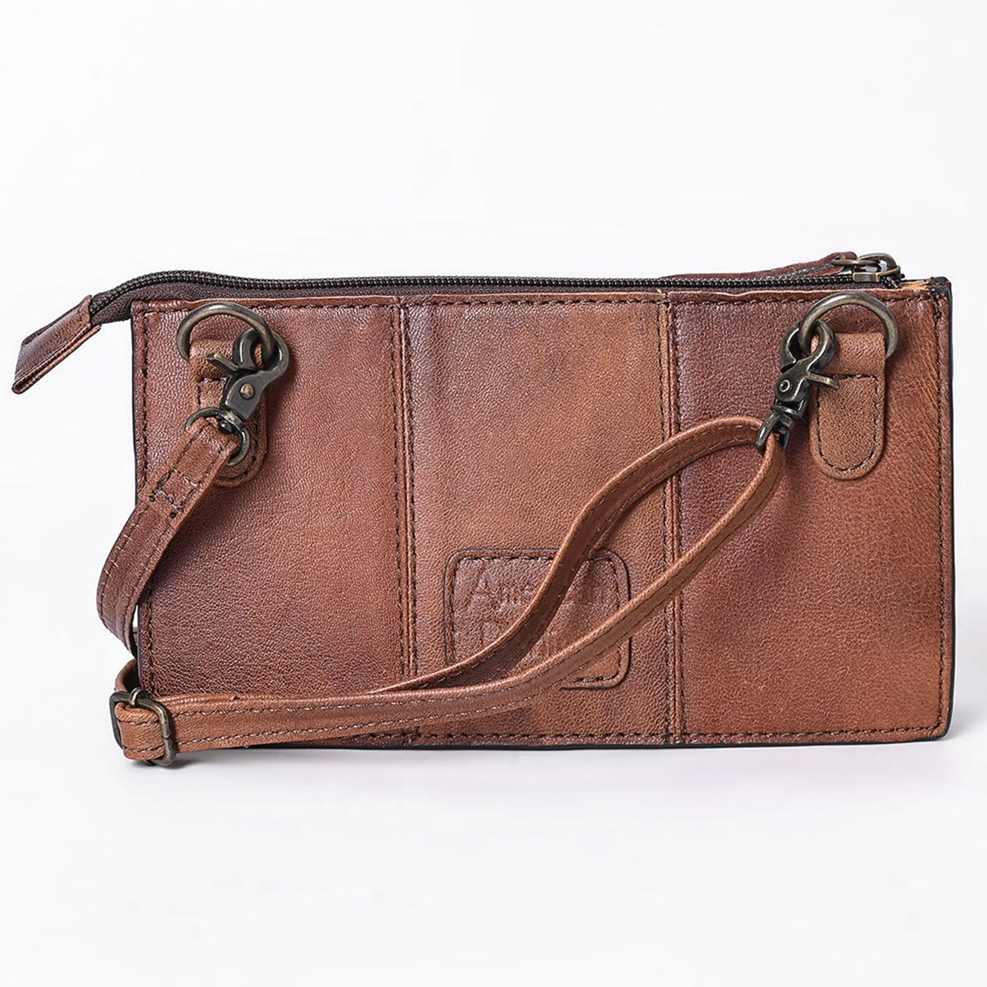 American Darling Hair On with Tooled Yoke Crossbody Bag
