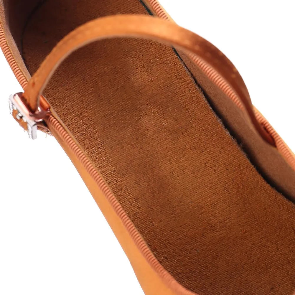 AOQUNFS Ballroom Dance Shoes Women Closed Toe Salsa Latin Dance Shoes,Model 3525