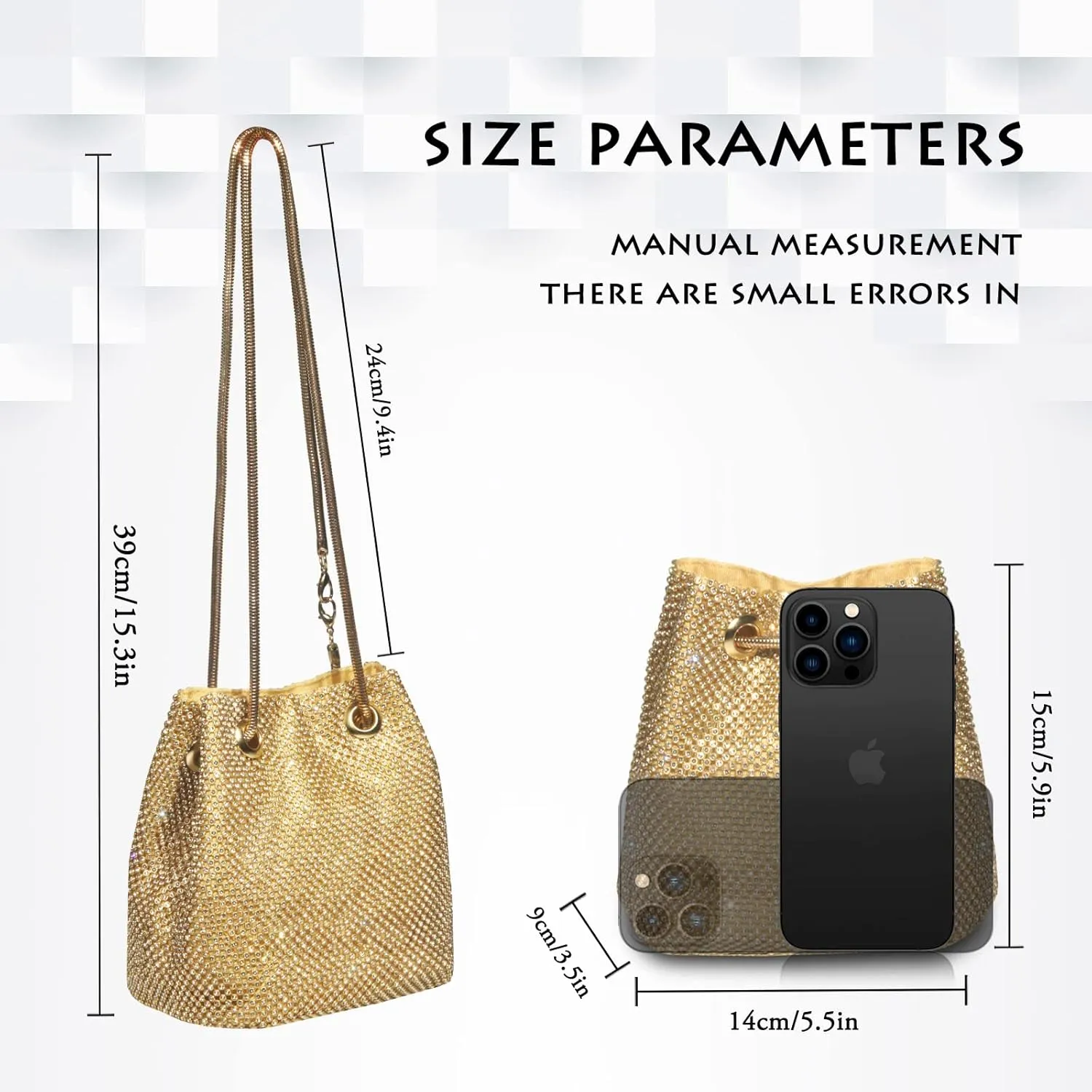 AOYUNHUI Hand Bags Purses for Women Rhinestone Bag Clutch Purses Party Wedding