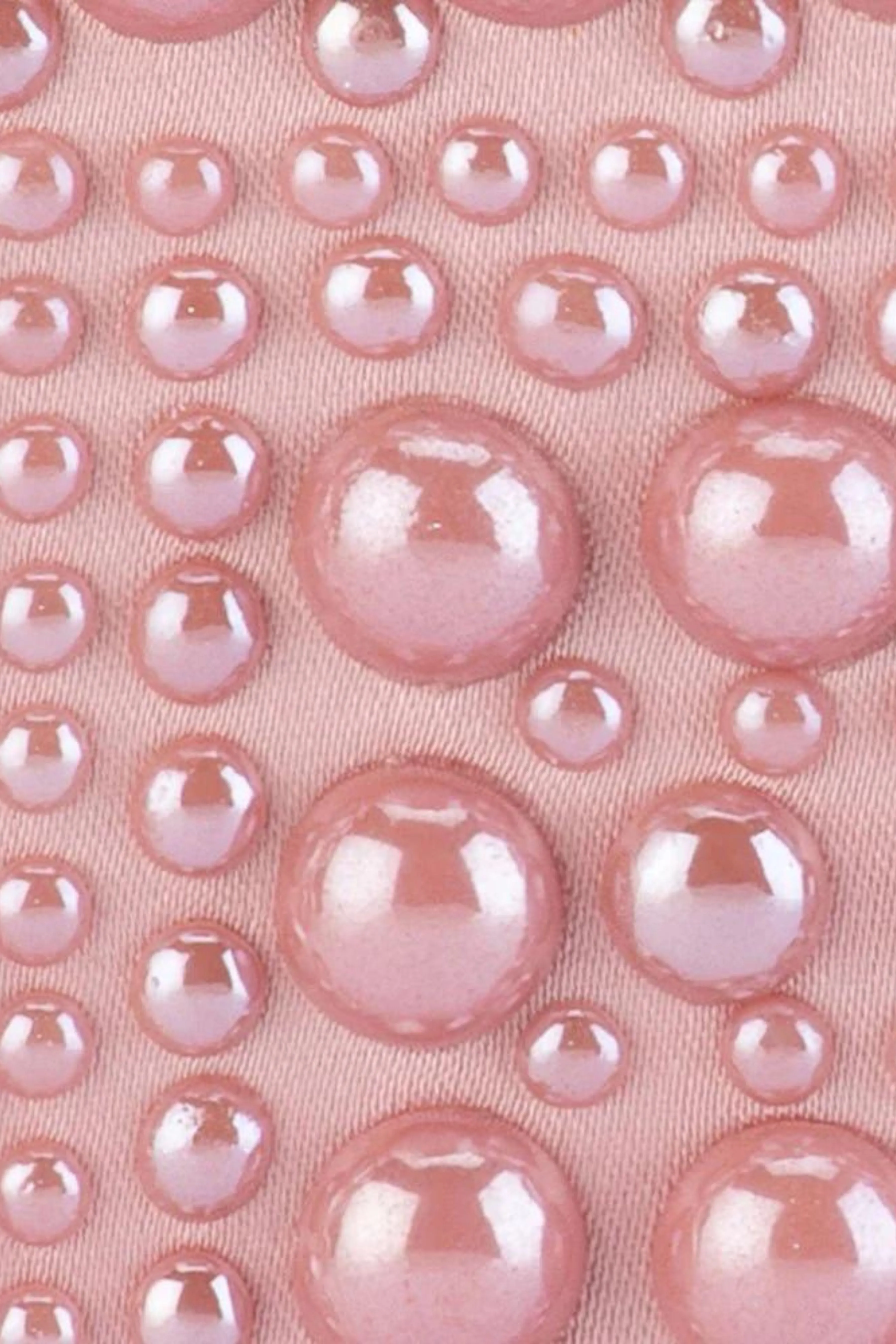 Ari Hotfix Pearl Clutch - Pink