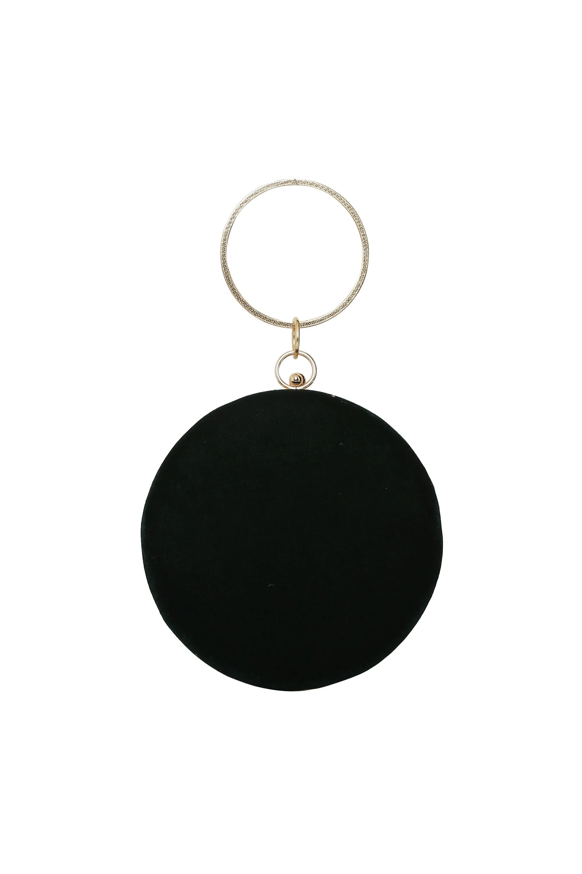 Art Silk Quirky Embellished Round Clutch