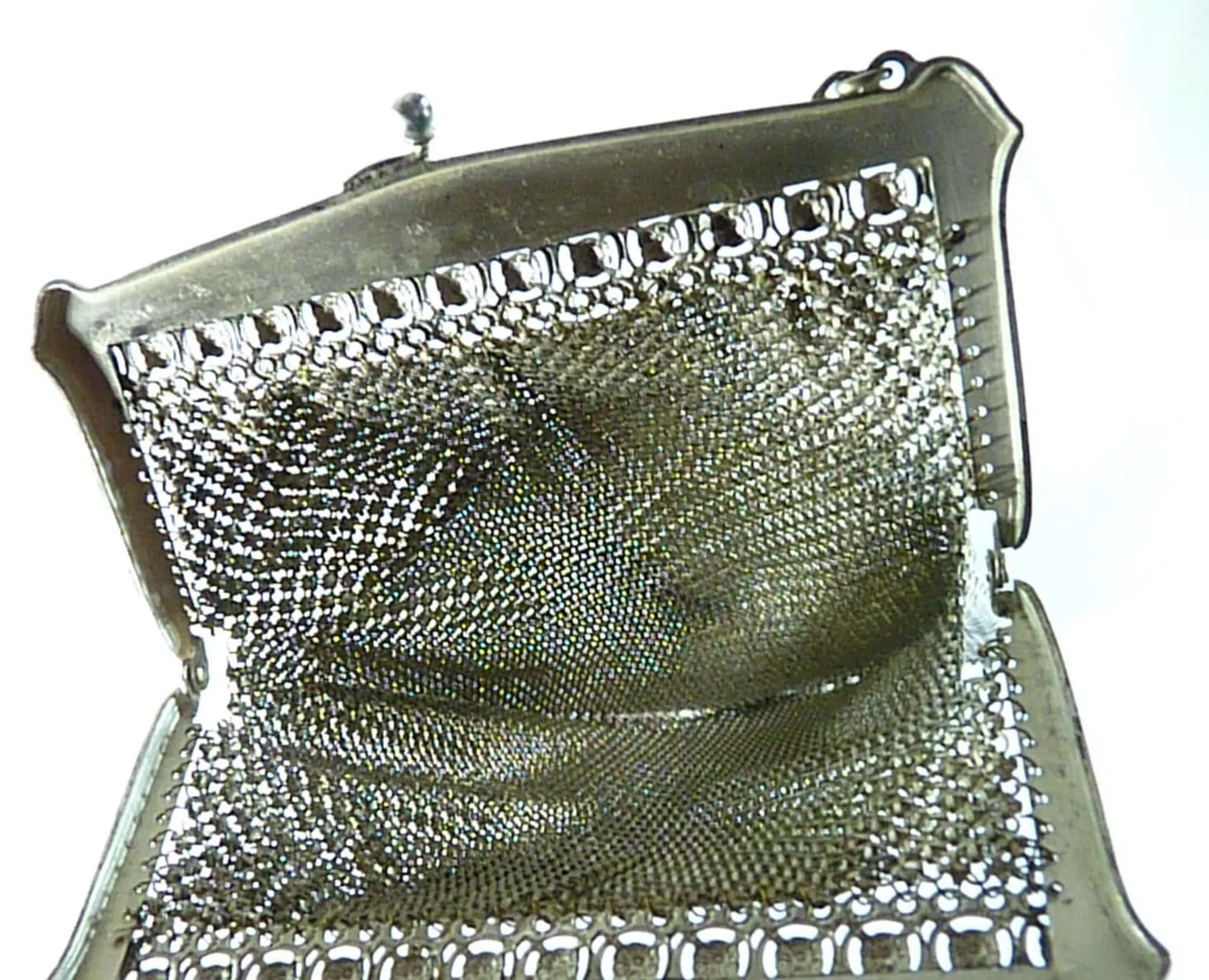 Authentic flapper bags 1920s Mandalian enamel mesh purse flapper themed gifts Lustro Pearl