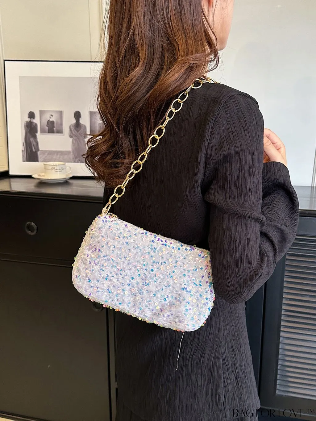BagForLove - Stylish Sequin-Adorned Evening Bag for a Fashion-Forward Look