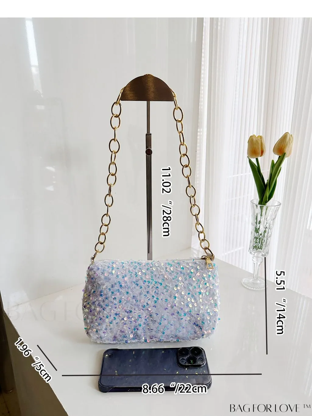 BagForLove - Stylish Sequin-Adorned Evening Bag for a Fashion-Forward Look