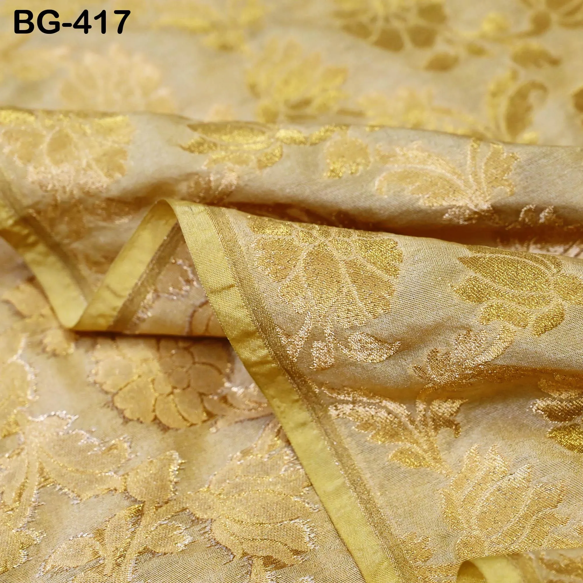 Beige Brocade Fabric by the Yard Blended Indian Wedding Dresses Brides Mother Full Length Coats Cropped Jacket Theatrical Historic Costumes