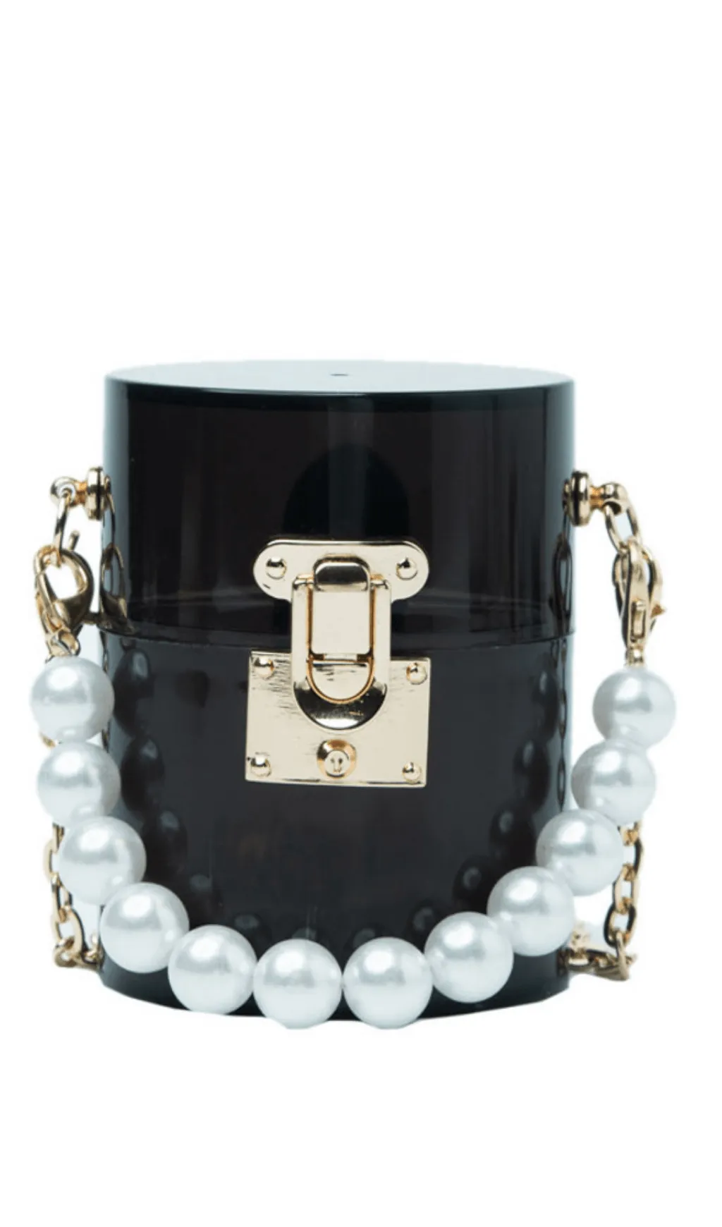 BerryBetty - WHITE ACRYLIC PEARL JELLY BAG