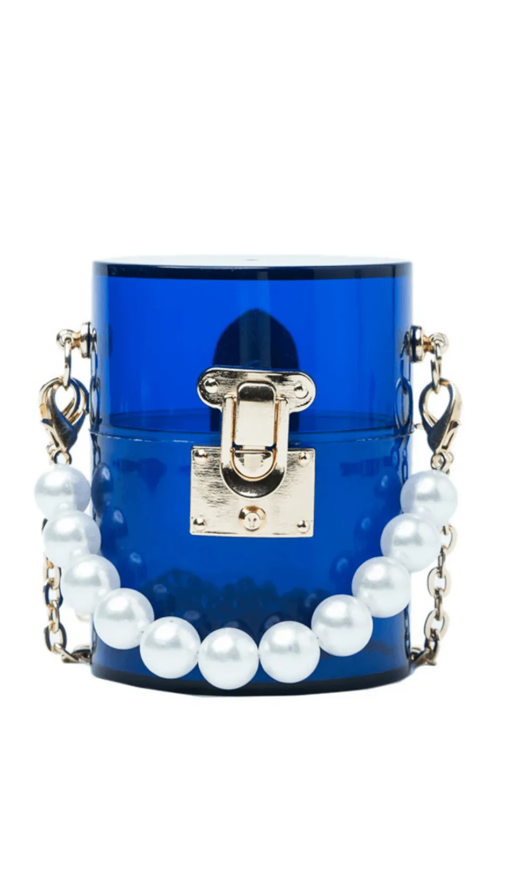 BerryBetty - WHITE ACRYLIC PEARL JELLY BAG