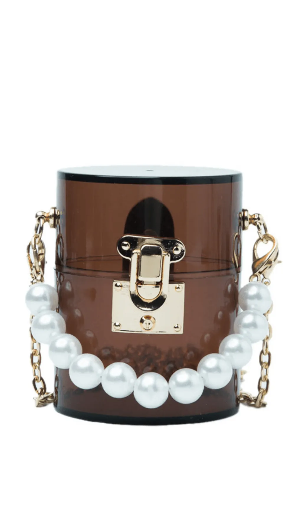BerryBetty - WHITE ACRYLIC PEARL JELLY BAG