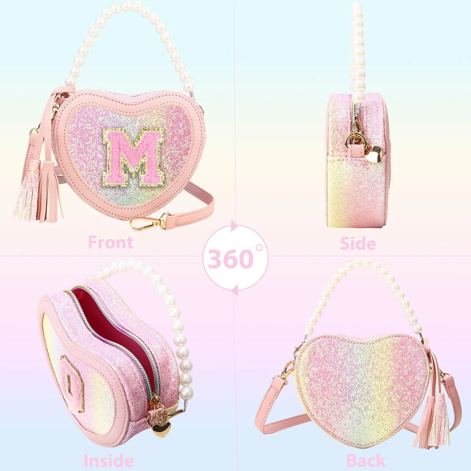 Birthday Purse - Heart Purse for Little Girls, Toddler Crossbody Bag Gift for Christmas