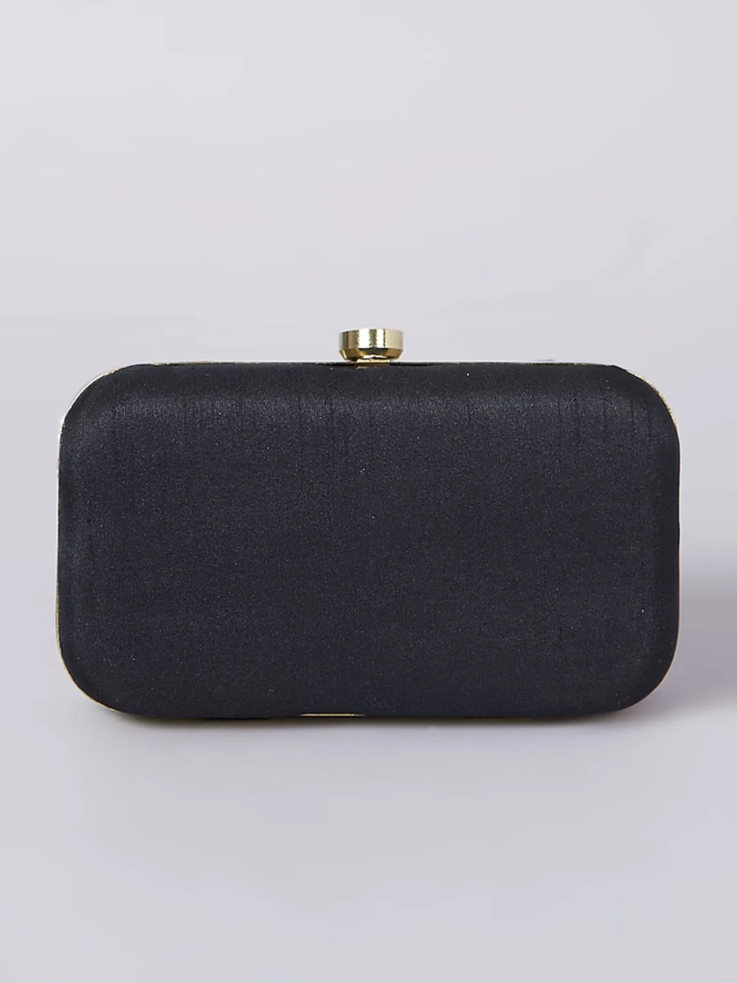 Black Dabka Leaf Clutch