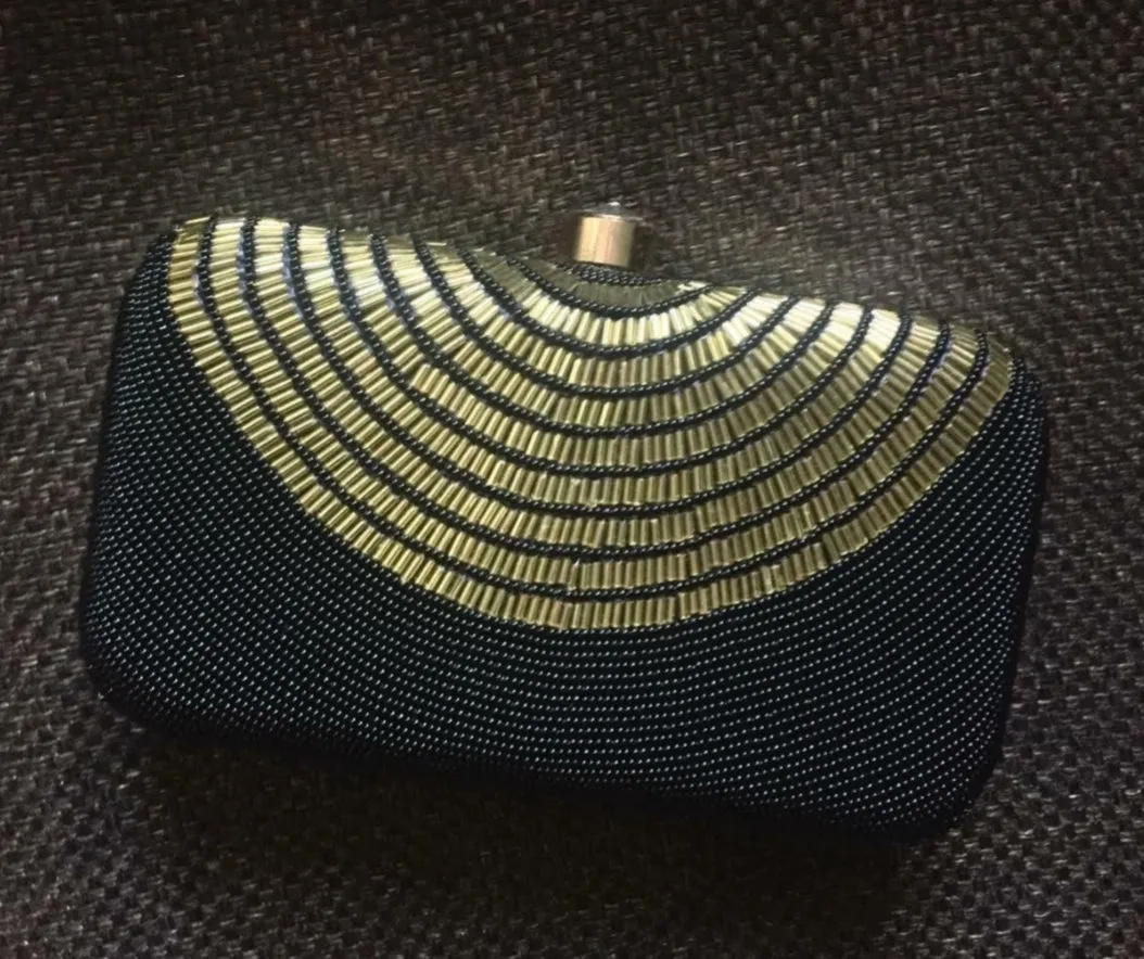 Black Gold Cleopatra Clutch