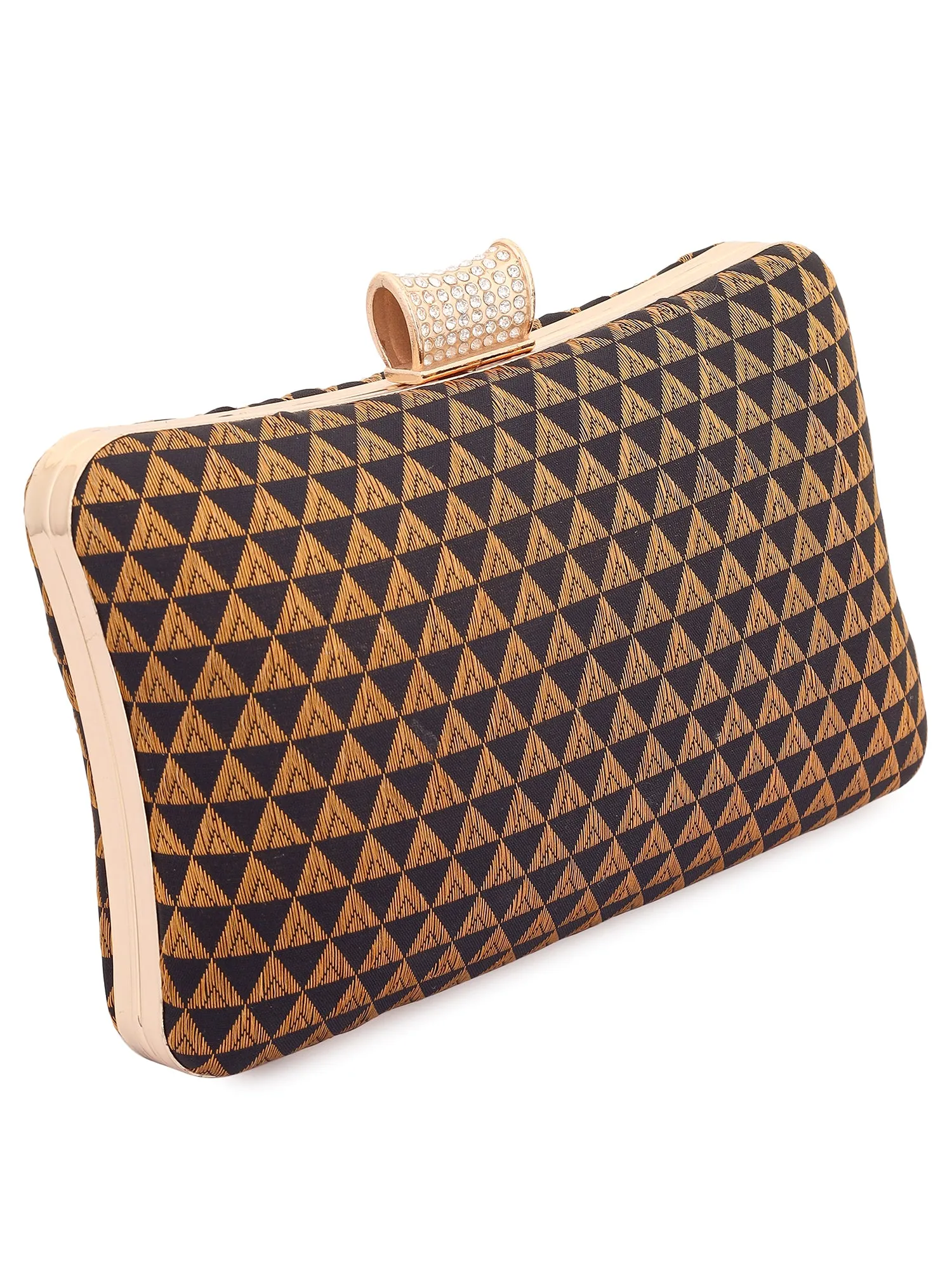 Black Kalbelia Silk Clutch